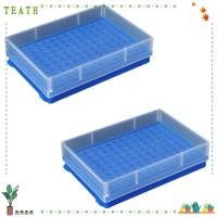 ราคา TEATH 2 ชิ้น Microcentrifuge Tubes Rack, สีฟ้า 96 หลุม PCR Tube Rack, Reused PP 13 ซม.* 9 ซม.*3 ซม.PCR แผ่นแถบหลอด (29383835993)