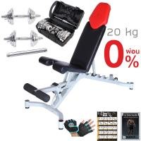 ราคา TOUGHMAN ม้านั่งยกดัมเบล Bowflex รุ่น 5.1 + ดัมเบล 20 กิโล พร้อมกล่องและข้อต่อ 30 cm แถมฟรี!! ถุงมือ โปสเตอร์ โปรแกรมฝึก (2092619860)