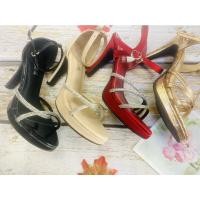 ราคา Newออกงาน รองเท้าส้นสูง 4 นิ้ว เสริมหน้า 0.5นิ้ว ปิดหลังเท้า และเปิดหลังเท้า รัดข้อเท้า สายเพชรไขว้กับเพรช3เส้น (27768928067)