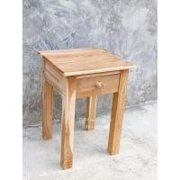 ราคา โต๊ะข้างเตียงไม้สักแท้ พร้อมลิ้นชัก (25758551998)