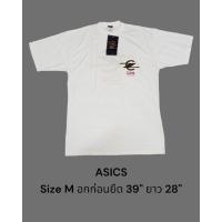ราคา เสื้อยืดคอกลม สีขาว ASICS (18983833749)
