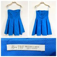 ราคา เดรสเกาะอกสีฟ้า Zara sz.S (22347659537)