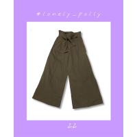 ราคา กางเกงขายาว สีเขียว มีโบว์ (6646168147)