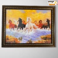 ราคา รูปภาพม้ามงคล 8 ตัวพร้อมกรอบไม้โอ๊ค 46x59 ซม. ช่วยเรื่องการเจริญก้าวหน้าในหน้าที่การงาน เสริมฮวงจุ้ย (29653173422)