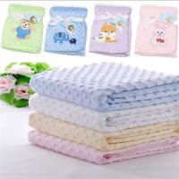 ราคา CARTERS Flecee Minky Dot Plain Embus Tiny Baby Wear ผ้าห่ม (21194426604)