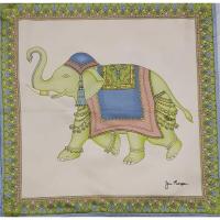 ราคา ปลอกหมอนอิง ลายช้าง 2 ใบ Jim Thomson cotton100% ของแท้ ขนาด 40×40 cm (3751568923)