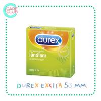 ราคา Durex Excita 53 mm. ดูเร็กซ์ เอ็กซ์ไซตา ผิวไม่เรียบ กล่องละ 3 ชิ้น (20660931862)