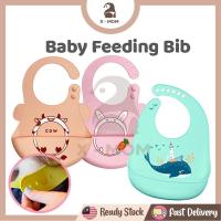 ราคา XMOMFull ซิลิโคนกันน้ํา Baby Feeding Bib ปรับ Comfort ซิลิโคนเกรดอาหารพับได้ล้างง่าย Alas MakanbabyChild ทําลาย (22243395766)