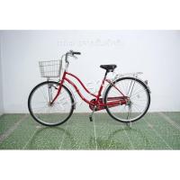 ราคา จักรยานแม่บ้านญี่ปุ่น - ล้อ 26 นิ้ว - ไม่มีเกียร์ - ไฟหน้าอัตโนมัติ - สีแดง [จักรยานมือสอง] (41417498007)