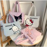 ราคา พร้อมส่ง กระเป๋าสะพายไหล่ Sanrio Puffy Bag ลิขสิทธิ์แท้ ผ้าไนลอน นุ่มๆ คุโรมิ มายเมโลดี้ คิตตี้ โปชาโกะ (29753488292)