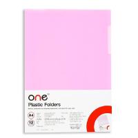 ราคา ONE ซองเอกสาร สีชมพู ขนาด A4 (12ซอง/แพ็ค) (8830066887)