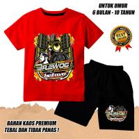 ราคา KATUN BOYS SHORT SLEEVE SET GIRLS COTTON เสื้อยืดเสียง HOREG BREWOG CLN สีดํา (27890559241)