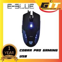 ราคา [ใช้โค้ด INCGRE15 ลด15%]OPTICAL MOUSE(เมาส์) E-BLUE Cobra Junior EMS151 (Black/Blue) รับประกันศูนย์ 1 ปี (4444336217)