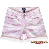 ราคา [แท้] P997 กางเกงยีนส์ขาสั้นแบรนด์แท้ ลายดอกไม้สีชมพู ผ้ายีนส์ ปรับเอวด้านใน พับขา สวยเก๋ (2893401432)