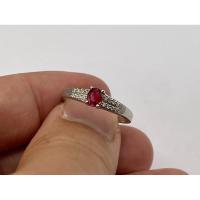 ราคา แหวนเงินฝังพลอยทับทิมซองเจียเผาเก่าจากTanzania (21787240704)