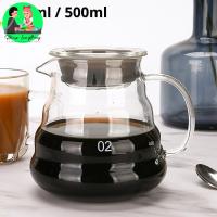 ราคา ชุดดริปกาแฟ ที่ดริปกาแฟสด ดริปกาแฟ แก้วดริปกาแฟ ที่ดริปกาแฟ ชุดชงกาแฟ Coffee glass Pot Set 350ml และ 500ml แข็งแรง ทนคว (27160069065)