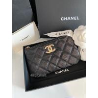 ราคา กระเป๋าชาแนล กระเป๋าสตางค์ ใส่การ์ด ใส่เหรียญ กระเป๋าแบรนด์เนม แท้ New chanel o case black caviar (19487974161)