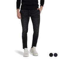 ราคา DAVIE JONES กางเกงจ็อกเกอร์ ยีนส์ เอวยางยืด ทรงสกินนี่ สีกรม สีดำ Skinny Drawstring Denim Joggers GP0089NV GP0088BK (11215479673)