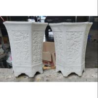 ราคา กระถางบอนไซ ปูนพิมพ์บล็อค หกเหลี่ยม (7431716678)