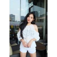 ราคา เสื้อแขนยาว เว้าไหล่เซ็กซี่ (6316502892)