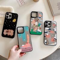 ราคา น่ารักการ์ตูน Capybara Go On Holiday Casetify กระจกสําหรับ IPhone 15 14 11 Pro Max 12 13 Mini กรณี X XR XS Max SE 2020 6 7 8 Plus ขอบนุ่มกันชนกันกระแทก (25996691864)