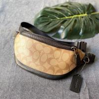 ราคา Coach F84711 Warren Mini Belt Bag In Signature Canvas กระเป๋าคาดอก