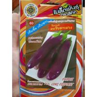 ราคา เมล็ดมะเขือม่วง มะเขือยาวม่วง มะเขือยาว มะเขือม่วง (10 แถม 1)คละได้ เมล็ดผัก เมล็ดพันธุ์ ตรา สี่ทิศ 4ทิศ (6248390398)