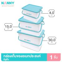 ราคา Nanny กล่องเก็บของ กล่องเก็บของอเนกประสงค์ มีหูหิ้ว ฝาล็อคได้ 2 ด้าน มีให้เลือก 3 Size (S/M/L) (10569732865)