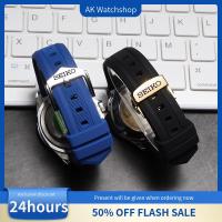 ราคา นาฬิกาอัตโนมัติ Seiko 5 Sports - สายซิลิโคนสีดำ/น้ำเงิน ปลดเร็ว | สายข้อมือกันเหงื่อและพอดีตัว (40750421314)