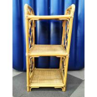 ราคา ชั้นหวาย ชั้นวางของ 3 ชั้น ขนาดเล็กเคลื่อนย้ายสะดวก เบา งานหวายญี่ปุ่น (19573176735)