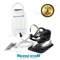 ราคา SILVER STAR เตารีดไอน้ำ กระปุกน้ำเกลือ “หน้าใหญ่” เตารีดน้ำเกลือ ขนาด 227x138 มม. รุ่น ES-94AL แถมฟรี! แผ่นรองเตารีด (1243982909)