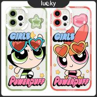ราคา Lucky Star Powerpuff Girls เคสโทรศัพท์มือถือTPU คส ไอโฟน 16/15/11 ใหม่ 13 14promax หญิง pro สองชั้น คส ไอโฟน12 เคส (26170797075)