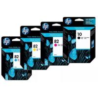 ราคา Hp 82 สีฟ้า สีชมพู สีเหลือง HP 10 สีดำ ของแท้ 100% (6115717714)