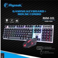 ราคา คีย์บอร์ดเกมมิ่ง เมาส์มีไฟ RAZEAK RKM-101 คีย์บอร์ดมีไฟ ชุดเมาส์คีย์บอร์ด Keyboard Mouse ประกัน 1ปี (12415595883)