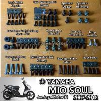 ราคา / สลักเกลียวครบชุด Yamaha Mio Soul Karbu 2007-2012 / Fullset Bolts สําหรับ Yamaha Mio Soul Karbu Body 2007 - 2012 (27073061201)