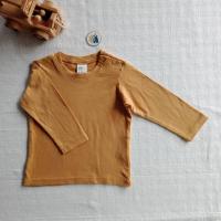 ราคา H&M#เสื้อเด็กมือ2✨เสื้อแขนยาวสีน้ำตาล size 68/ 4-6M✅ ซักหอม>>>พร้อมใส่ครับ ❤️ (42556057581)