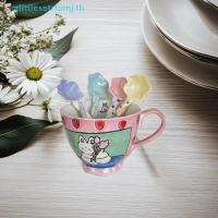 ราคา Alittlese เซรามิคด้ามยาว Star ช้อนในครัวเรือนช้อนกวนดอกไม้ช้อนกาแฟ TH (40372372258)