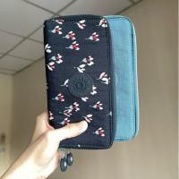 ราคา kipling กระเป๋าสตางค์ใบยาว 2 ซิป (used like new) (48300291456)