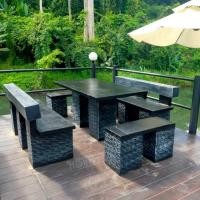 ราคา โต๊ะสนาม ชุดโต๊ะสนาม โต๊ะสนามพนักพิง ขนาดยาว 1.5 เมตร นั่งได้ 10 ท่าน ทนแดดทนฝน ใช้งานได้ในระยะยาว ขุดโต๊ะอาหาร (20385347199)