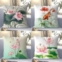 ราคา เวียดนามโลตัสปลาทองหมอนห้องนั่งเล่นเซนปลอกหมอนตุ๊กตา60 * 60ซม (24247153138)