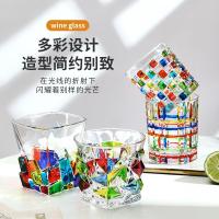 ราคา ถ้วยน้ำเพ้นท์สีสะท้อนความแวววาวสีรุ้ง ถ้วยแก้วดีไซน์เพ้นท์มือแวววาว งานแฮนด์เมดเฉพาะกลุ่ม (29919903198)