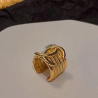 ราคา แหวนทอง Chanel สำหรับสังคมสูงส่ง แหวนวินเทจระดับสูง บุคลิกภาพ ดาราอินเทอร์เน็ต แหวนเปิดยาว ดีไซน์ลายทาง (26131239552)