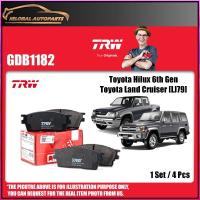 ราคา ผ้าเบรคหลัง TRW สําหรับ Toyota Land Cruiser [J80] / Land Cruiser Prado [J90, J120, J150] / FJ Cruiser (GDB1182) (41664915687)