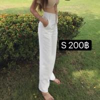 ราคา เสื้อผ้ามือสอง_กางเกงขายาวสีขาว (3506232104)