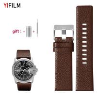 ราคา Yifilm สายนาฬิกาข้อมือหนังแท้ สําหรับ Diesel Watchband 30 มม. 28 มม. 24 มม. 26 มม. 22 มม. Diesel DZ7256 DZ4344 DZ1657 DZ12 (21179650545)