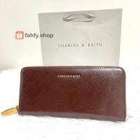 ราคา กระเป๋าสตางค์ใบยาว Charles & Keith ของแท้100% จากช็อป สีน้ำตาลเข้ม (อ่านรายละเอียดสินค้าก่อนสั่งซื้อ) (28753036470)