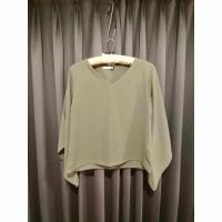 ราคา เสื้อแขนยาว มีลูกเล่นผ่าแขน สีเขียว ป้าย Panicha อกได้ถึง 38 ชุดทำงาน (27376615809)