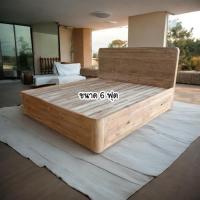 ราคา ส่งฟรี ✅(J29) เตียงนอนไม้สัก 6 ฟุต สไตล์โมเดิร์น สินค้าราคาโรงงาน ❌สายใต้ขอเพิ่มราคาค่าขนส่งนะคะ❌ (15863519931)