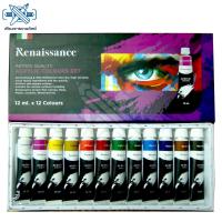 ราคา ชุดสีอะคริลิค Renaissance Acrylic Colour Set 12 สี 12ml. (2344543558)