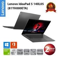 ราคา [ลด 599.-โค้ด SMARTSG10] Lenovo IdeaPad 5 14IIL05 (81YH000ETA) i7-1065G7/16GB/512GB SSD/MX350/14.0/Win10 (Graphite Grey) (6334014729)